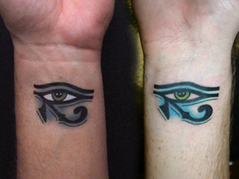 photo of eye tattoo Horus 22.01.2019 №690 - drawing tattoo god Horus Eye - tattoovalue.net