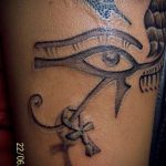 photo of eye tattoo Horus 22.01.2019 №697 - drawing tattoo god Horus Eye - tattoovalue.net