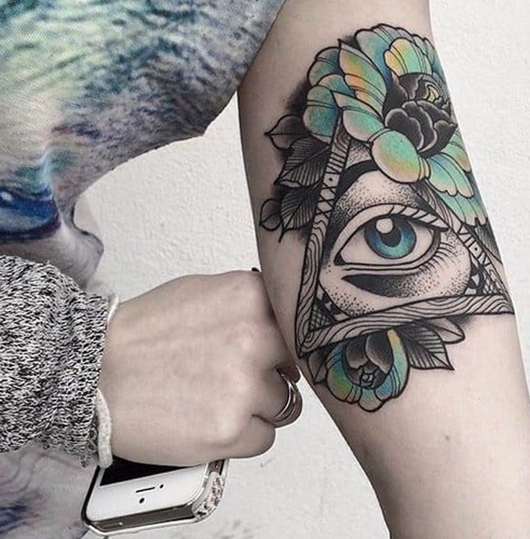 photo of eye tattoo Horus 22.01.2019 №706 - drawing tattoo god Horus Eye - tattoovalue.net