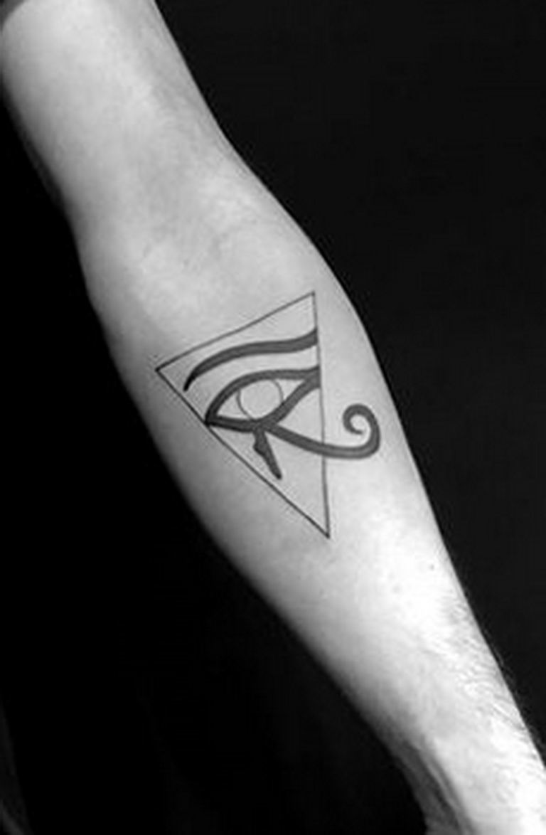 photo of eye tattoo Horus 22.01.2019 №711 - drawing tattoo god Horus Eye - tattoovalue.net