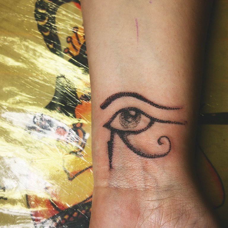 photo of eye tattoo Horus 22.01.2019 №719 - drawing tattoo god Horus Eye - tattoovalue.net