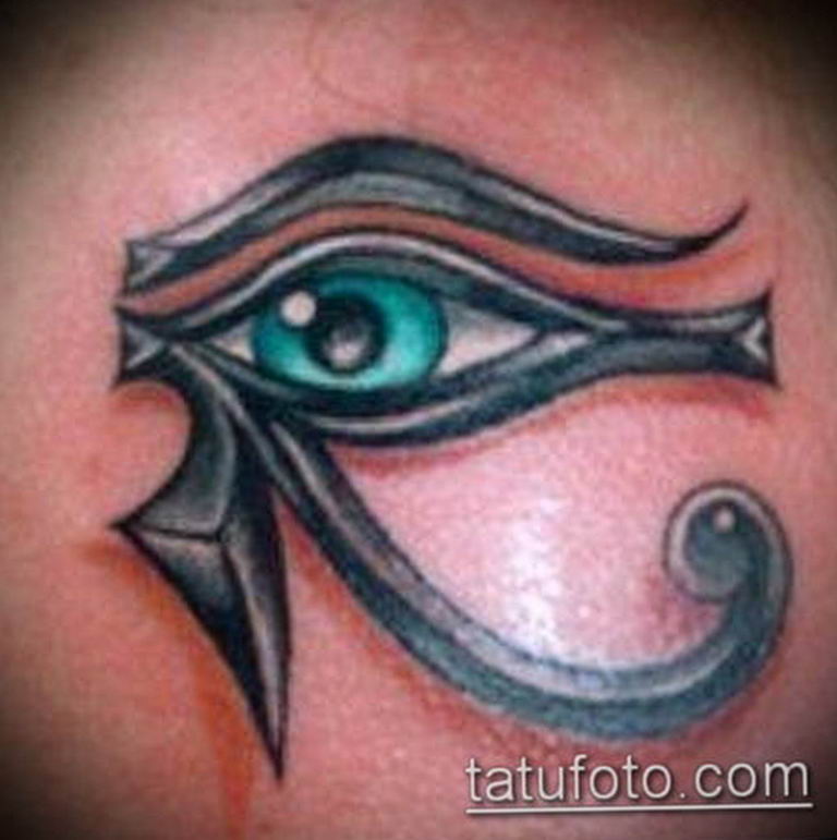 photo of eye tattoo Horus 22.01.2019 №721 - drawing tattoo god Horus Eye - tattoovalue.net