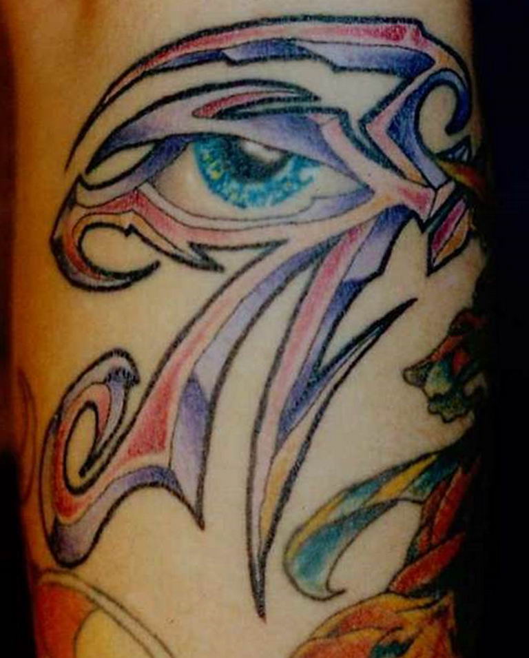 photo of eye tattoo Horus 22.01.2019 №723 - drawing tattoo god Horus Eye - tattoovalue.net