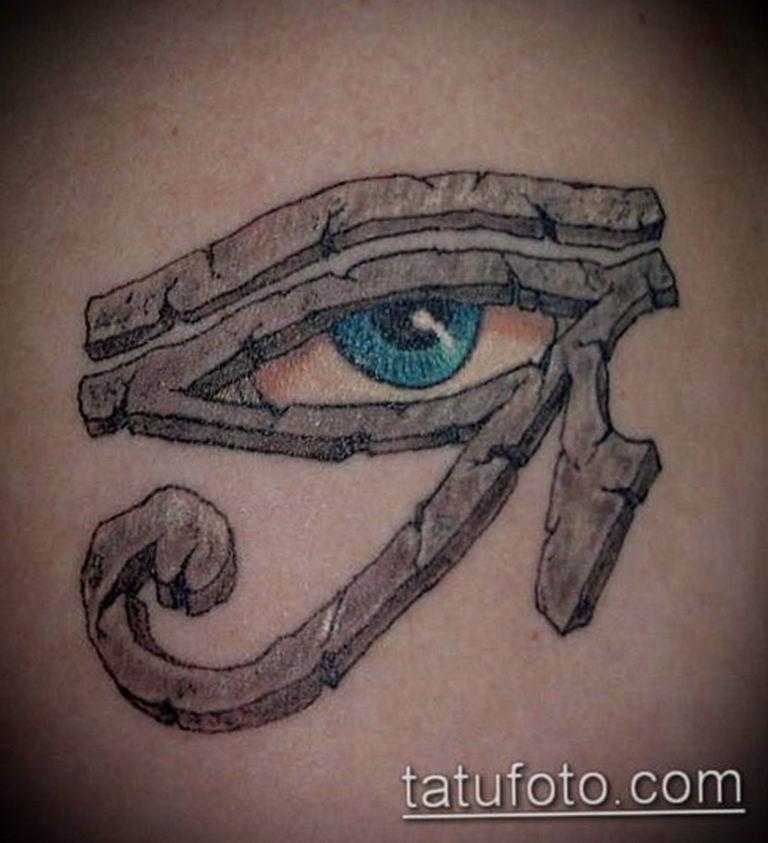 photo of eye tattoo Horus 22.01.2019 №729 - drawing tattoo god Horus Eye - tattoovalue.net