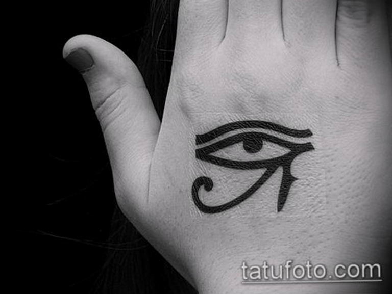 photo of eye tattoo Horus 22.01.2019 №734 - drawing tattoo god Horus Eye - tattoovalue.net