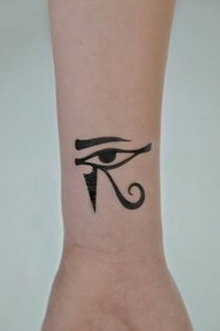 photo of eye tattoo Horus 22.01.2019 №743 - drawing tattoo god Horus Eye - tattoovalue.net