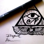 photo of eye tattoo Horus 22.01.2019 №761 - drawing tattoo god Horus Eye - tattoovalue.net