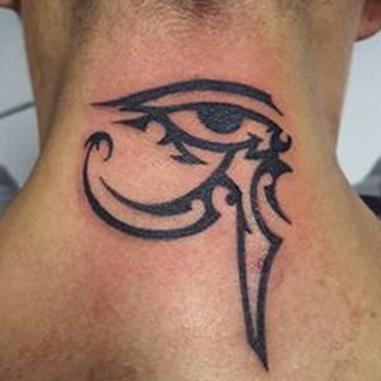 photo of eye tattoo Horus 22.01.2019 №767 - drawing tattoo god Horus Eye - tattoovalue.net