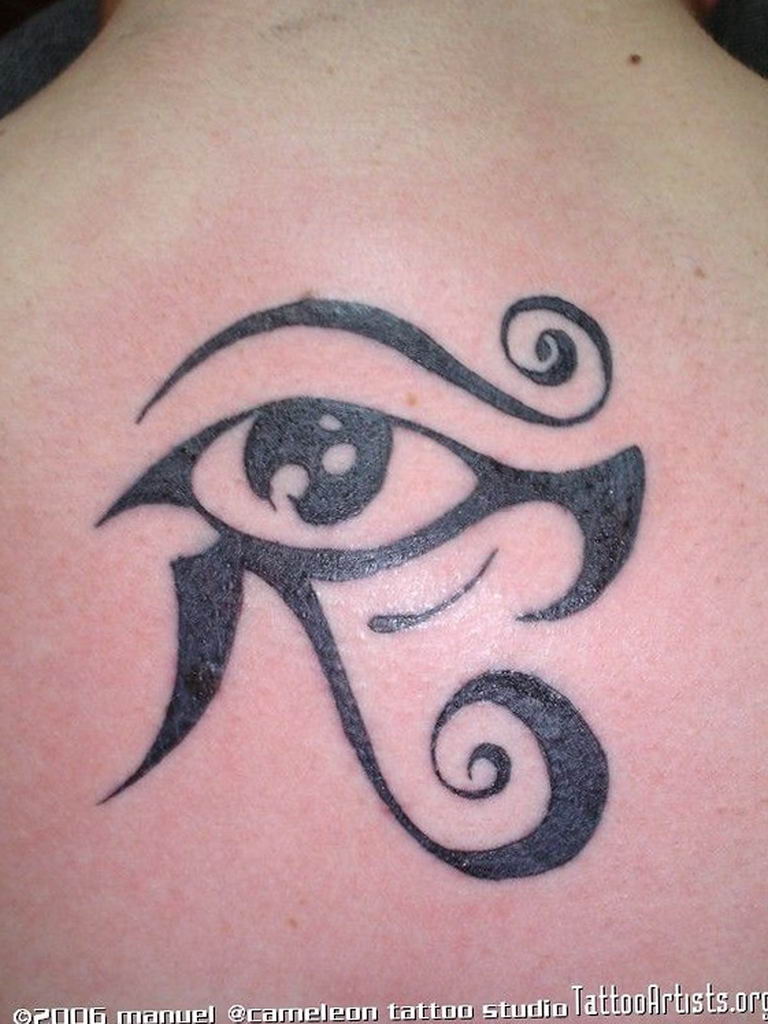 photo of eye tattoo Horus 22.01.2019 №782 - drawing tattoo god Horus Eye - tattoovalue.net