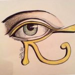 photo of eye tattoo Horus 22.01.2019 №784 - drawing tattoo god Horus Eye - tattoovalue.net