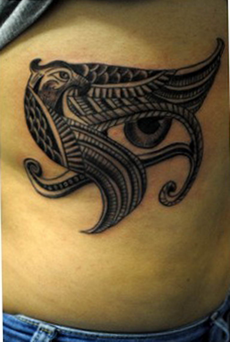 photo of eye tattoo Horus 22.01.2019 №790 - drawing tattoo god Horus Eye - tattoovalue.net