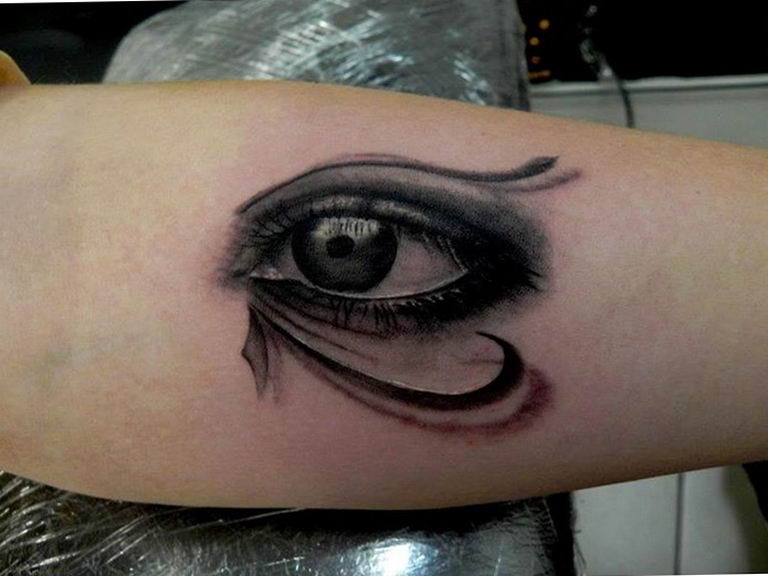 photo of eye tattoo Horus 22.01.2019 №807 - drawing tattoo god Horus Eye - tattoovalue.net