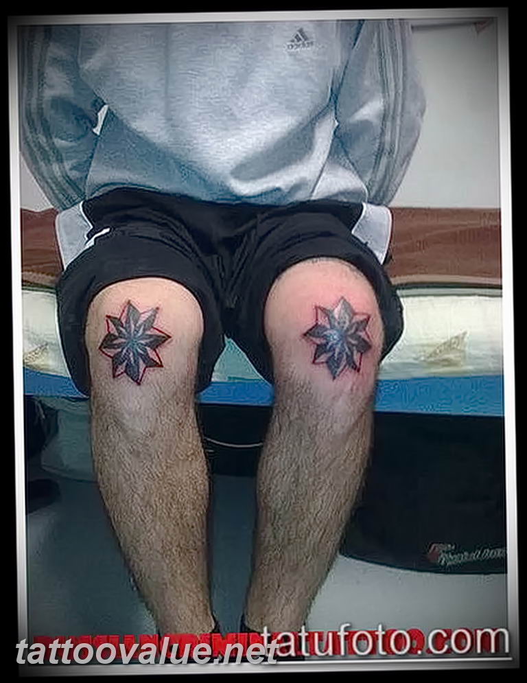 photo star tattoo on his knee 04.01.2019 №016 photo tattoo ideas