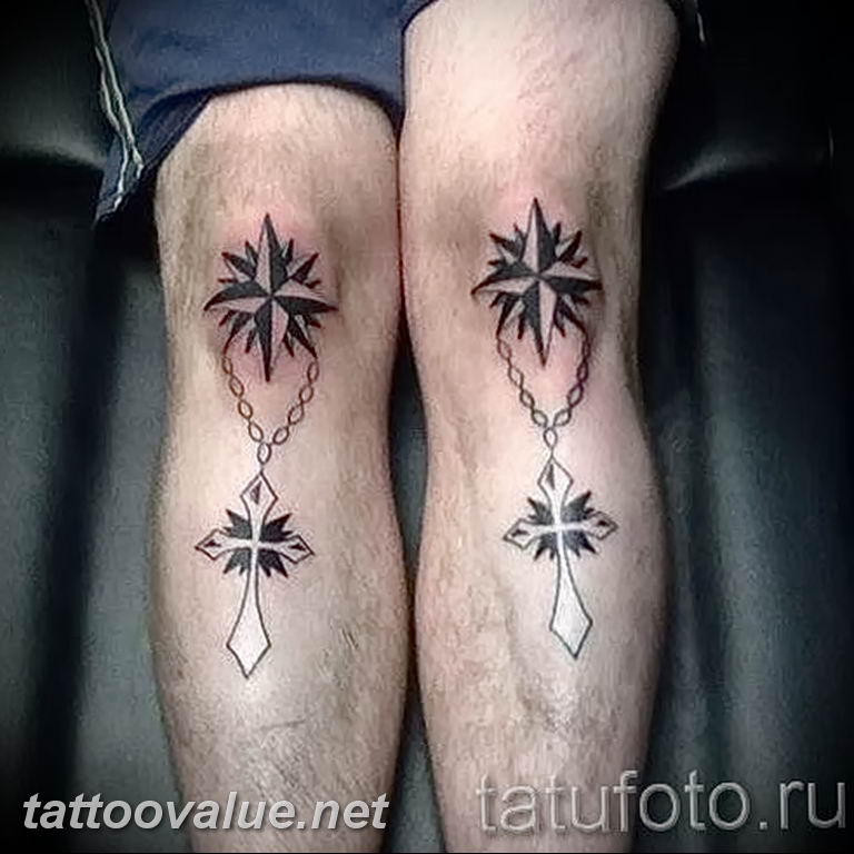 photo star tattoo on his knee 04.01.2019 №024 photo tattoo ideas