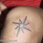 photo star tattoo on his knee 04.01.2019 №009 - photo tattoo ideas - tattoovalue.net