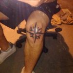 photo star tattoo on his knee 04.01.2019 №011 - photo tattoo ideas - tattoovalue.net