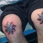 photo star tattoo on his knee 04.01.2019 №018 - photo tattoo ideas - tattoovalue.net