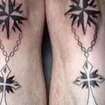 photo star tattoo on his knee 04.01.2019 №022 - photo tattoo ideas - tattoovalue.net