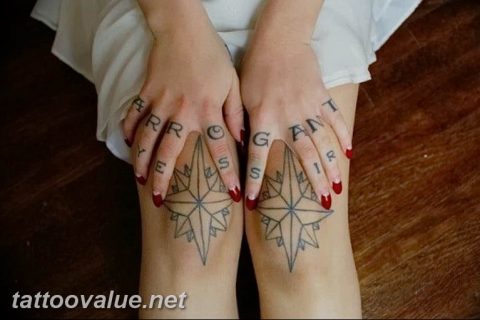 The meaning of star tattoo on knees: history, photo drawings, sketches, facts