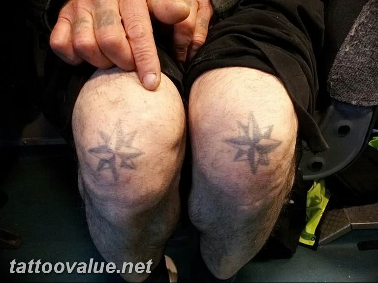 photo star tattoo on his knee 04.01.2019 №049 - photo tattoo ideas - tattoovalue.net