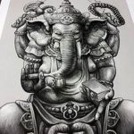 photo tattoo Ganesh 27.01.2019 №164 - example of tattoo Ganesh - tattoovalue.net