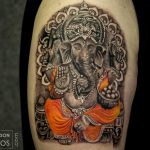 photo tattoo Ganesh 27.01.2019 №011 - example of tattoo Ganesh - tattoovalue.net