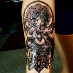 photo tattoo Ganesh 27.01.2019 №047 - example of tattoo Ganesh - tattoovalue.net