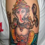 photo tattoo Ganesh 27.01.2019 №075 - example of tattoo Ganesh - tattoovalue.net