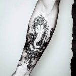 photo tattoo Ganesh 27.01.2019 №093 - example of tattoo Ganesh - tattoovalue.net