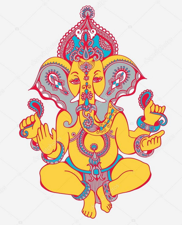 photo tattoo Ganesh 27.01.2019 №187 - example of tattoo Ganesh - tattoovalue.net