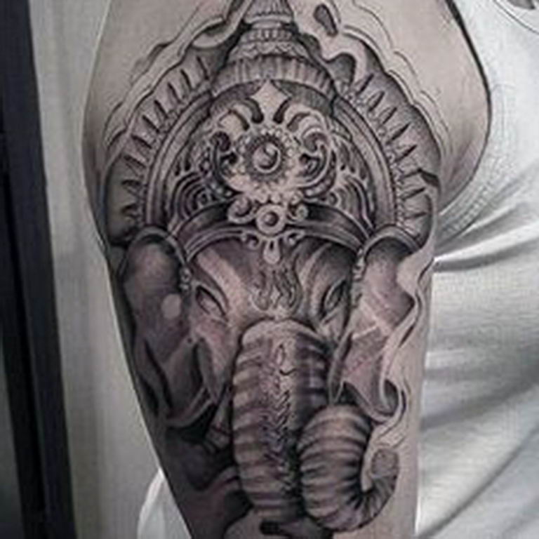photo tattoo Ganesh 27.01.2019 №188 - example of tattoo Ganesh - tattoovalue.net