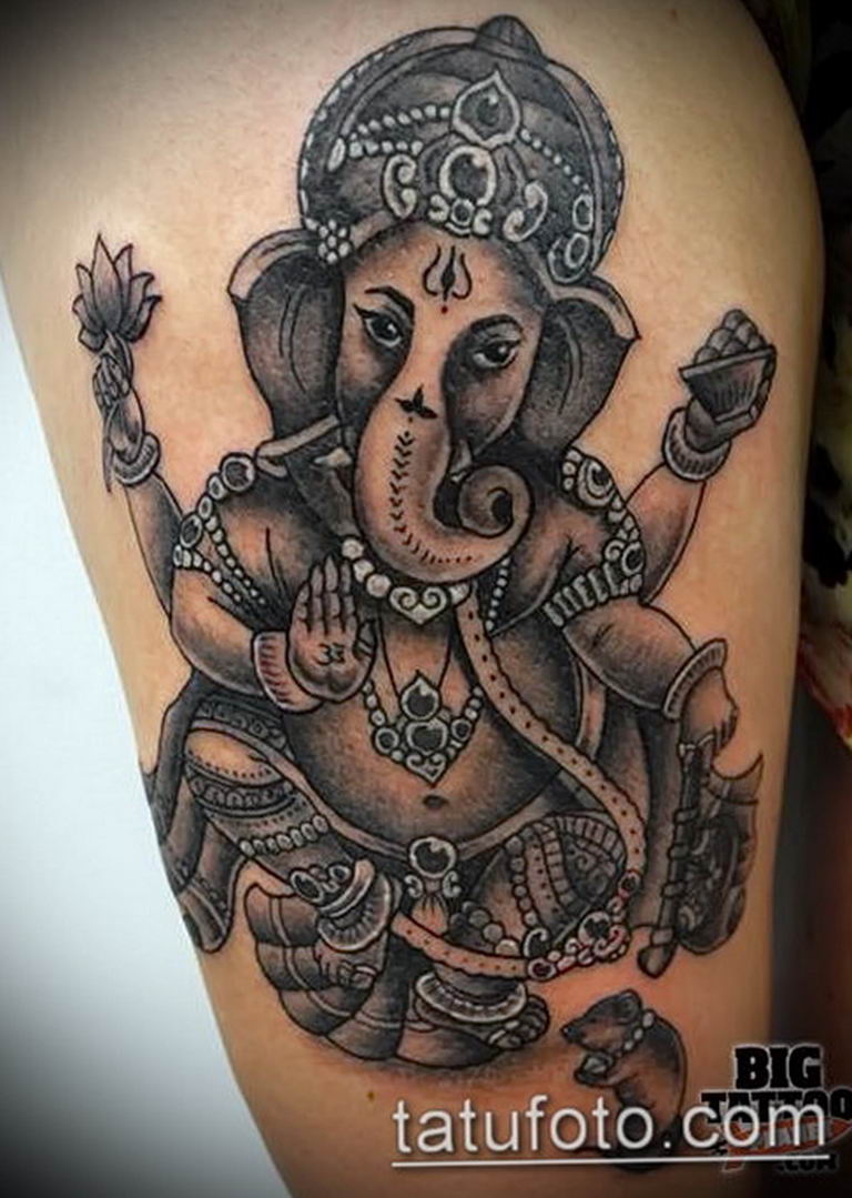photo tattoo Ganesh 27.01.2019 №190 - example of tattoo Ganesh - tattoovalue.net