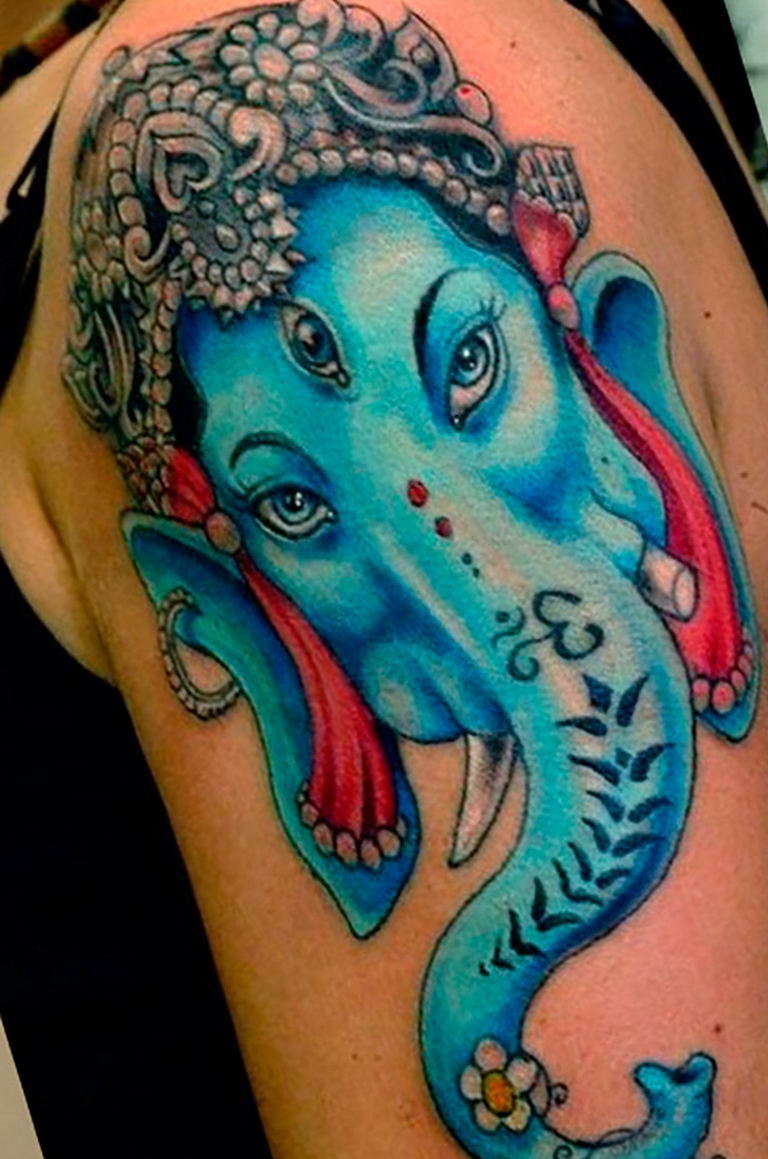 photo tattoo Ganesh 27.01.2019 №200 - example of tattoo Ganesh - tattoovalue.net