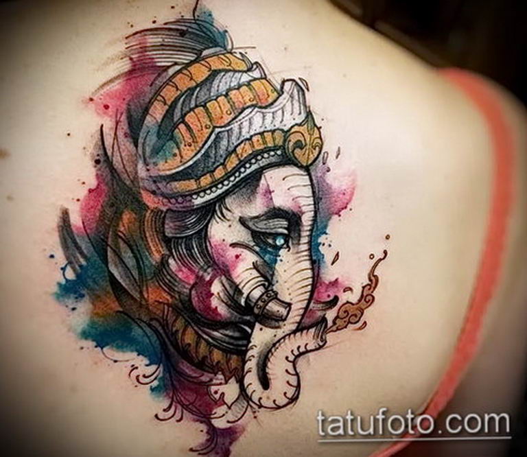 photo tattoo Ganesh 27.01.2019 №206 - example of tattoo Ganesh - tattoovalue.net