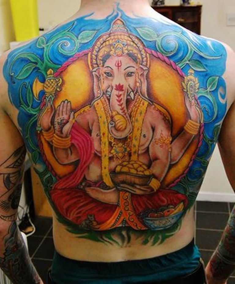 photo tattoo Ganesh 27.01.2019 №208 - example of tattoo Ganesh - tattoovalue.net