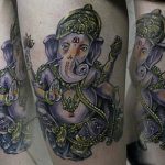 photo tattoo Ganesh 27.01.2019 №223 - example of tattoo Ganesh - tattoovalue.net