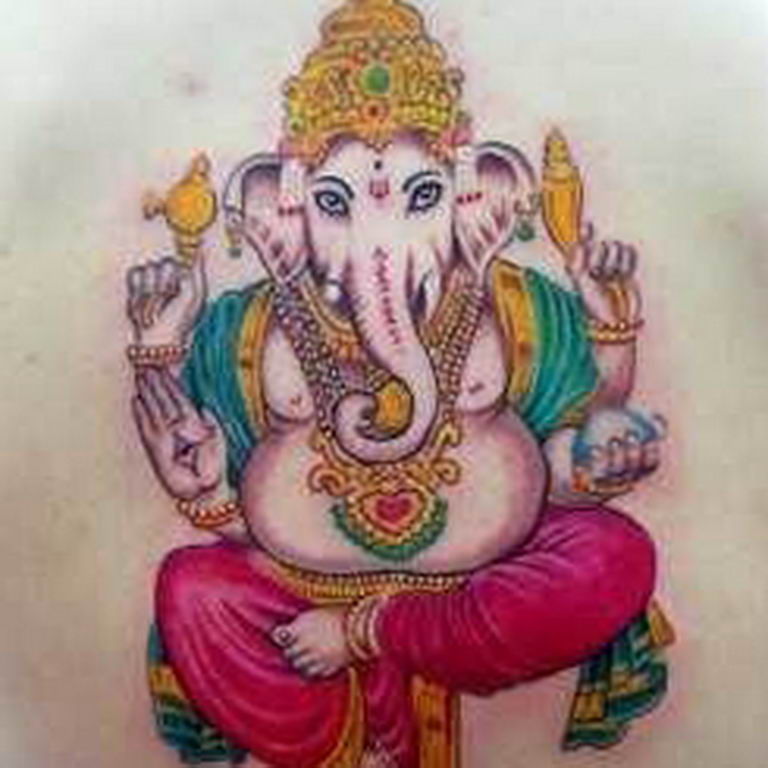 photo tattoo Ganesh 27.01.2019 №227 - example of tattoo Ganesh - tattoovalue.net