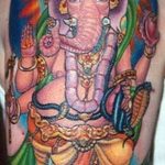 photo tattoo Ganesh 27.01.2019 №230 - example of tattoo Ganesh - tattoovalue.net