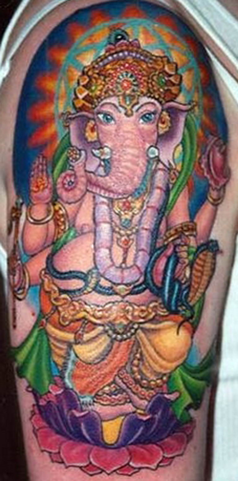 photo tattoo Ganesh 27.01.2019 №230 - example of tattoo Ganesh - tattoovalue.net