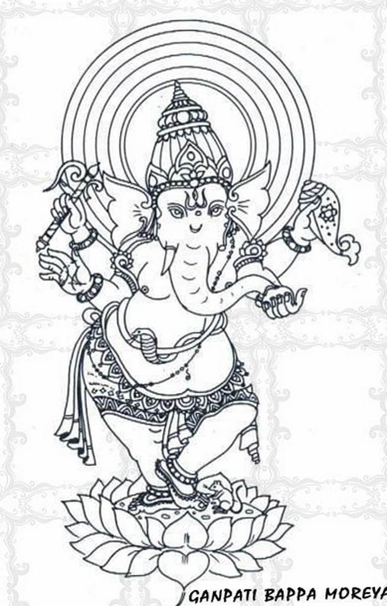 photo tattoo Ganesh 27.01.2019 №235 - example of tattoo Ganesh - tattoovalue.net