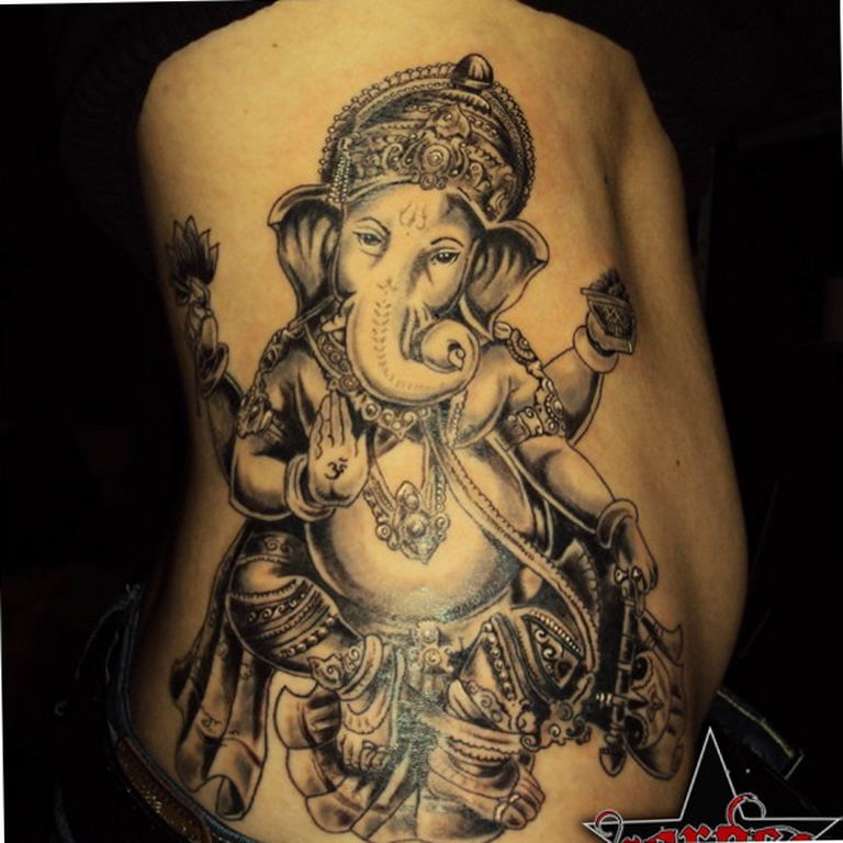 photo tattoo Ganesh 27.01.2019 №239 - example of tattoo Ganesh - tattoovalue.net