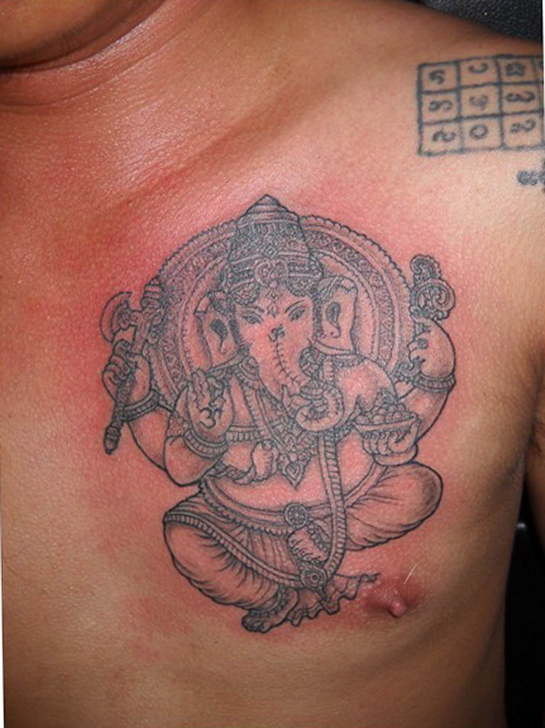 photo tattoo Ganesh 27.01.2019 №243 - example of tattoo Ganesh - tattoovalue.net