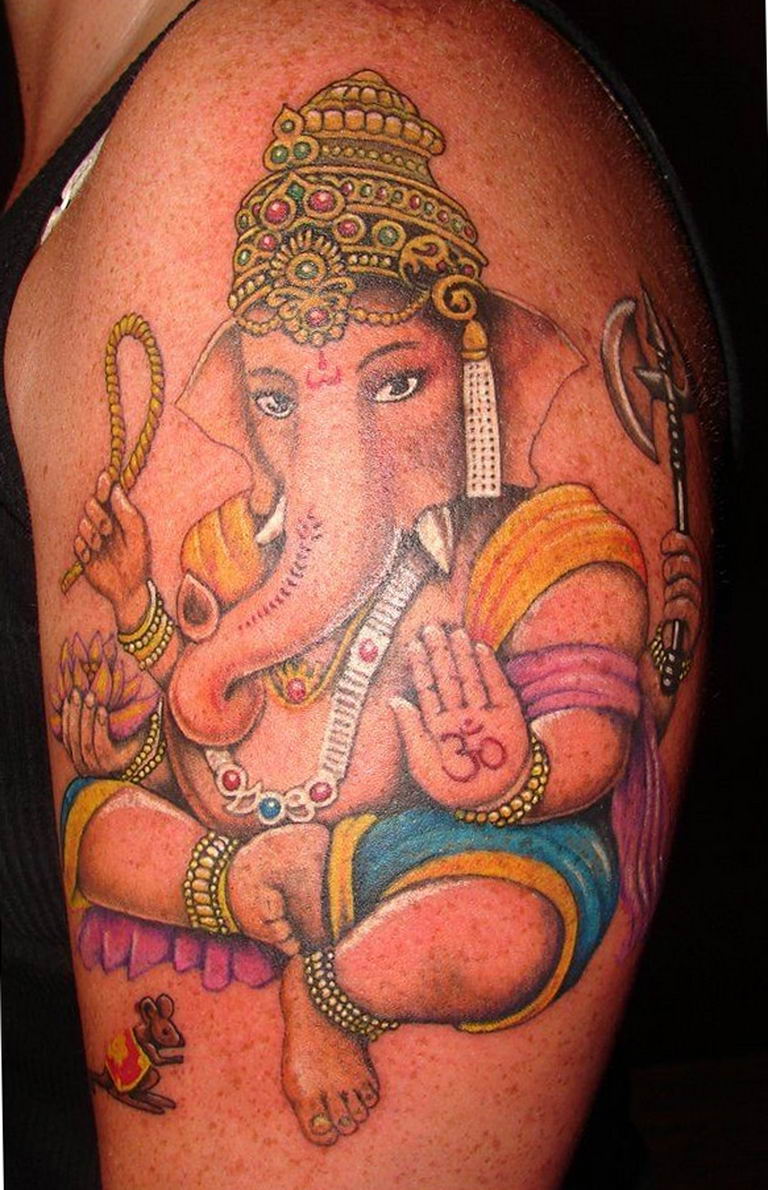 photo tattoo Ganesh 27.01.2019 №245 - example of tattoo Ganesh - tattoovalue.net