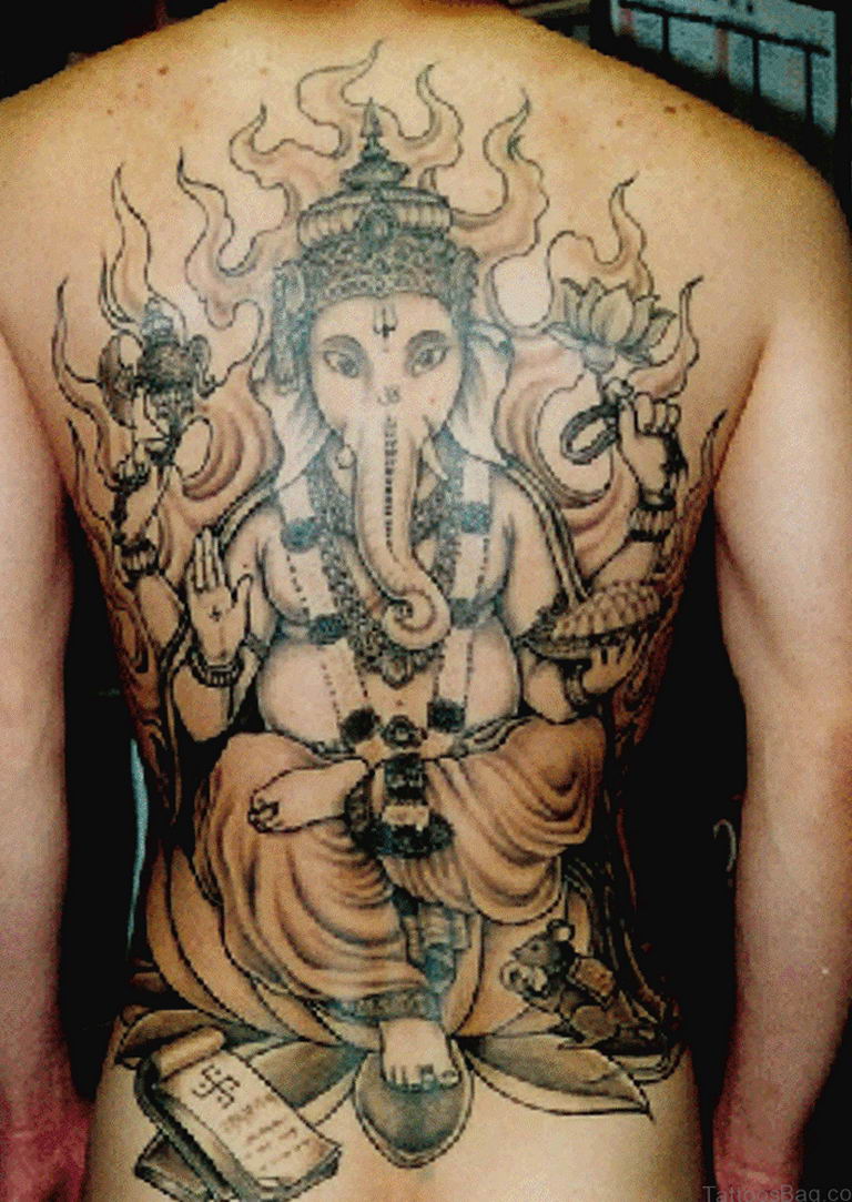 photo tattoo Ganesh 27.01.2019 №256 - example of tattoo Ganesh - tattoovalue.net
