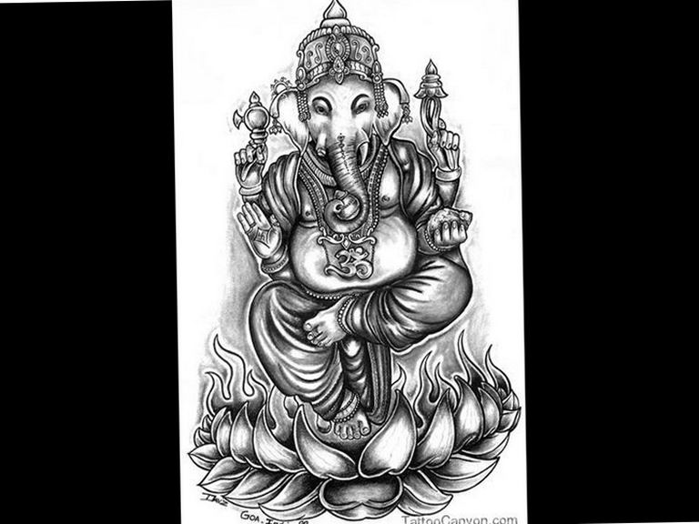 photo tattoo Ganesh 27.01.2019 №260 - example of tattoo Ganesh - tattoovalue.net