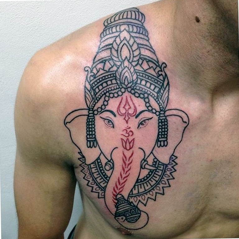 photo tattoo Ganesh 27.01.2019 №263 - example of tattoo Ganesh - tattoovalue.net