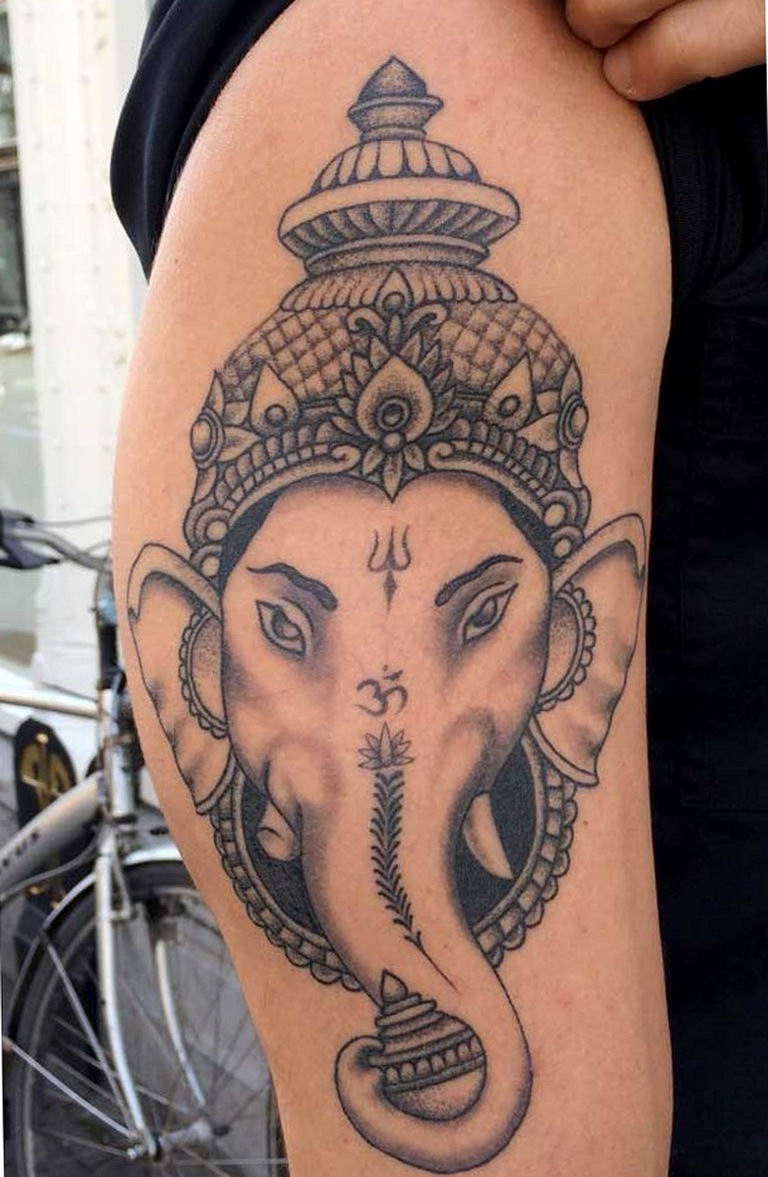 photo tattoo Ganesh 27.01.2019 №267 - example of tattoo Ganesh - tattoovalue.net