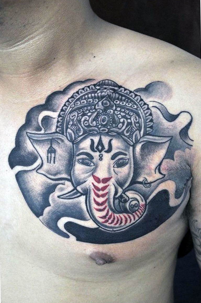 photo tattoo Ganesh 27.01.2019 №269 - example of tattoo Ganesh - tattoovalue.net