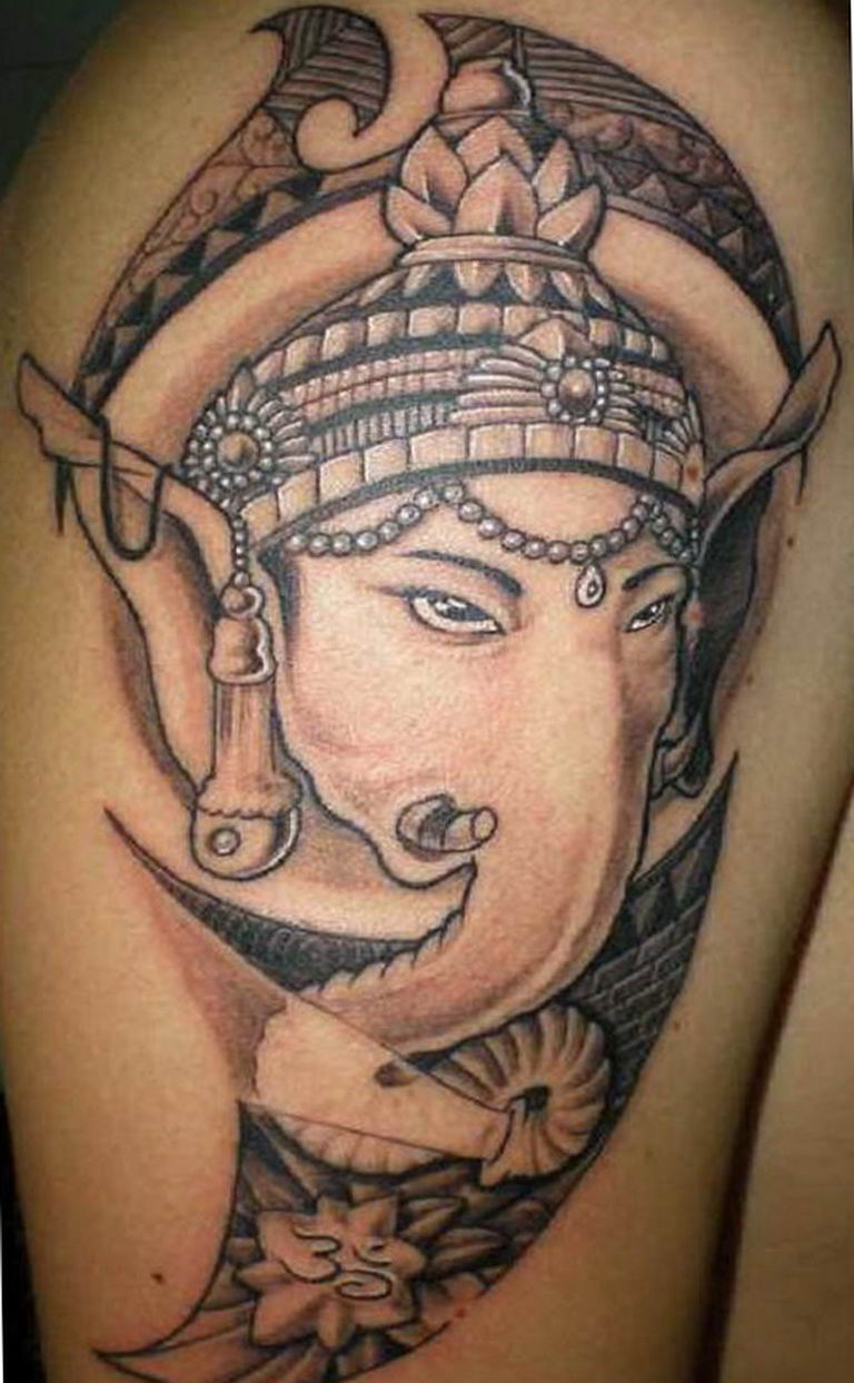 photo tattoo Ganesh 27.01.2019 №271 - example of tattoo Ganesh - tattoovalue.net