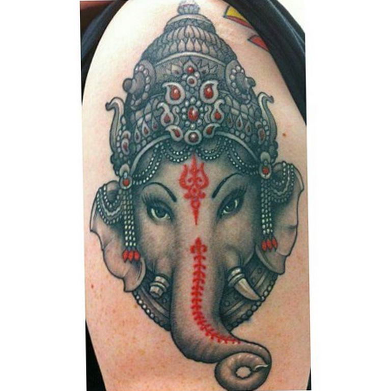 photo tattoo Ganesh 27.01.2019 №272 - example of tattoo Ganesh - tattoovalue.net